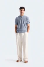 Ribbed Polo Shirt
